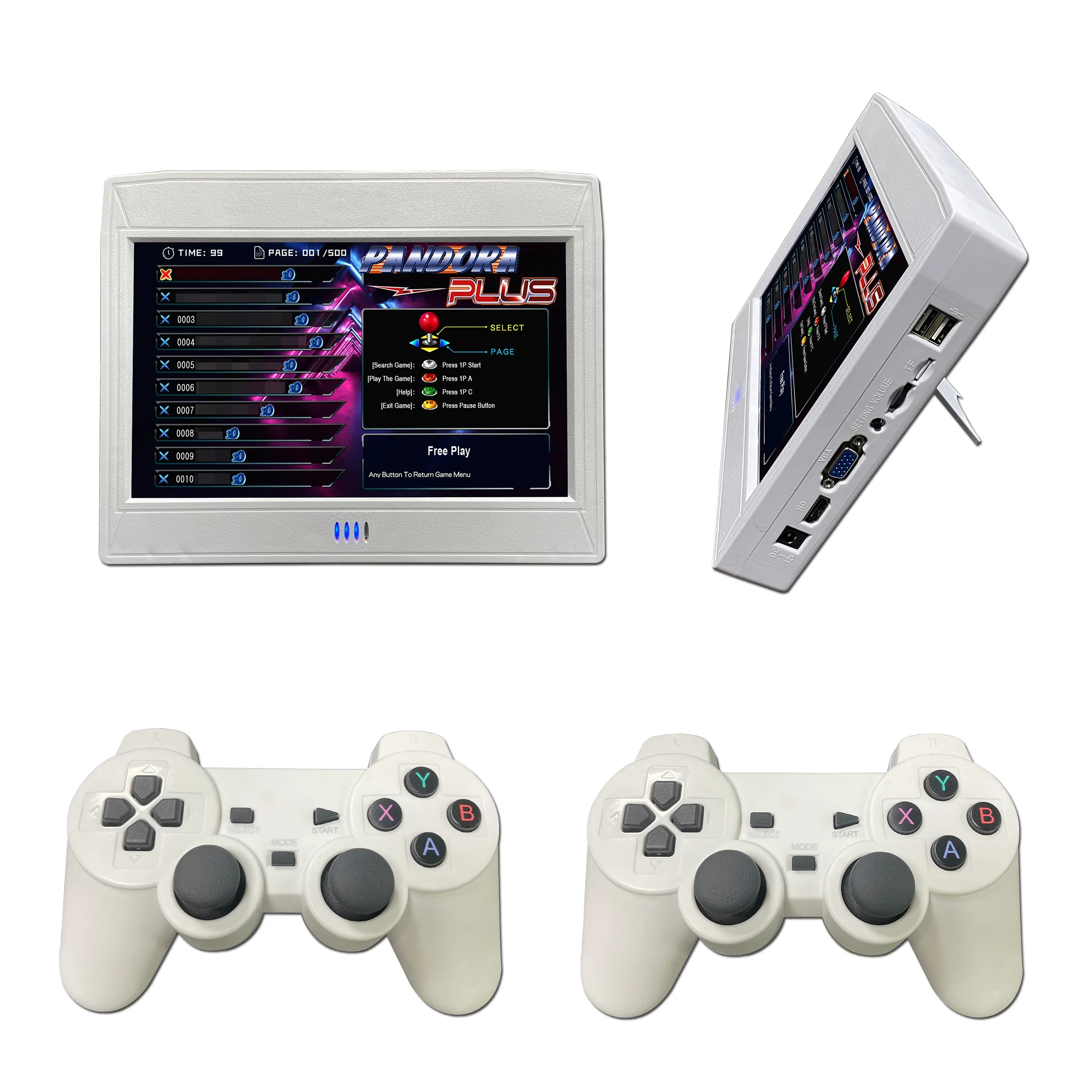 10 Inch 32GB Portable 26800 Game Wireless Handheld Game Console For Children's Retro Video Game Player Console