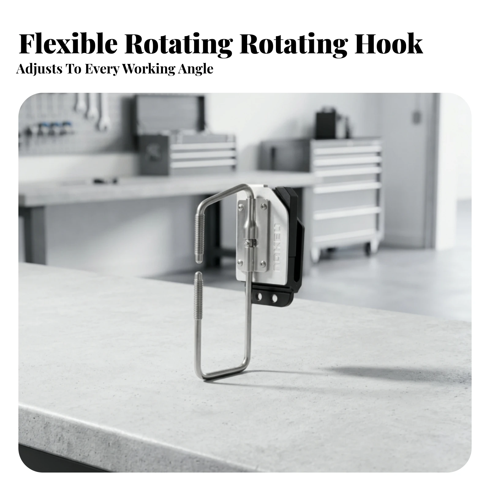 

Rotating Tape Measure Buckle Spring-Loaded Foldable Tape Measure Buckle Tool Carrier Anti-Slip Jobsite Gear Quick-Hang