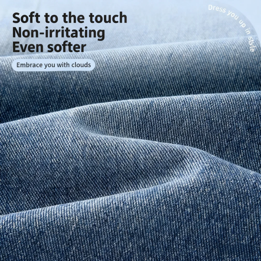 Hello Kitty Jeans blu stile trendy per bambini Pantaloni eleganti in denim con taglio a stivale per bambini Pantaloni antivento Jeans di alta qualità