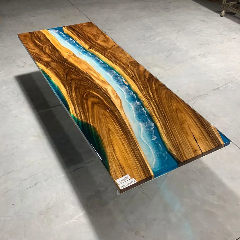 

South American walnut resin large board table 260-100-5