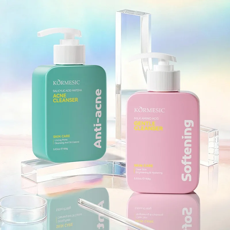 KORMESIC Milk Amino Acid Facial Cleanser Gentle Hydrating Oil Control Cleansing Foam Face Wash For All Skin Types
