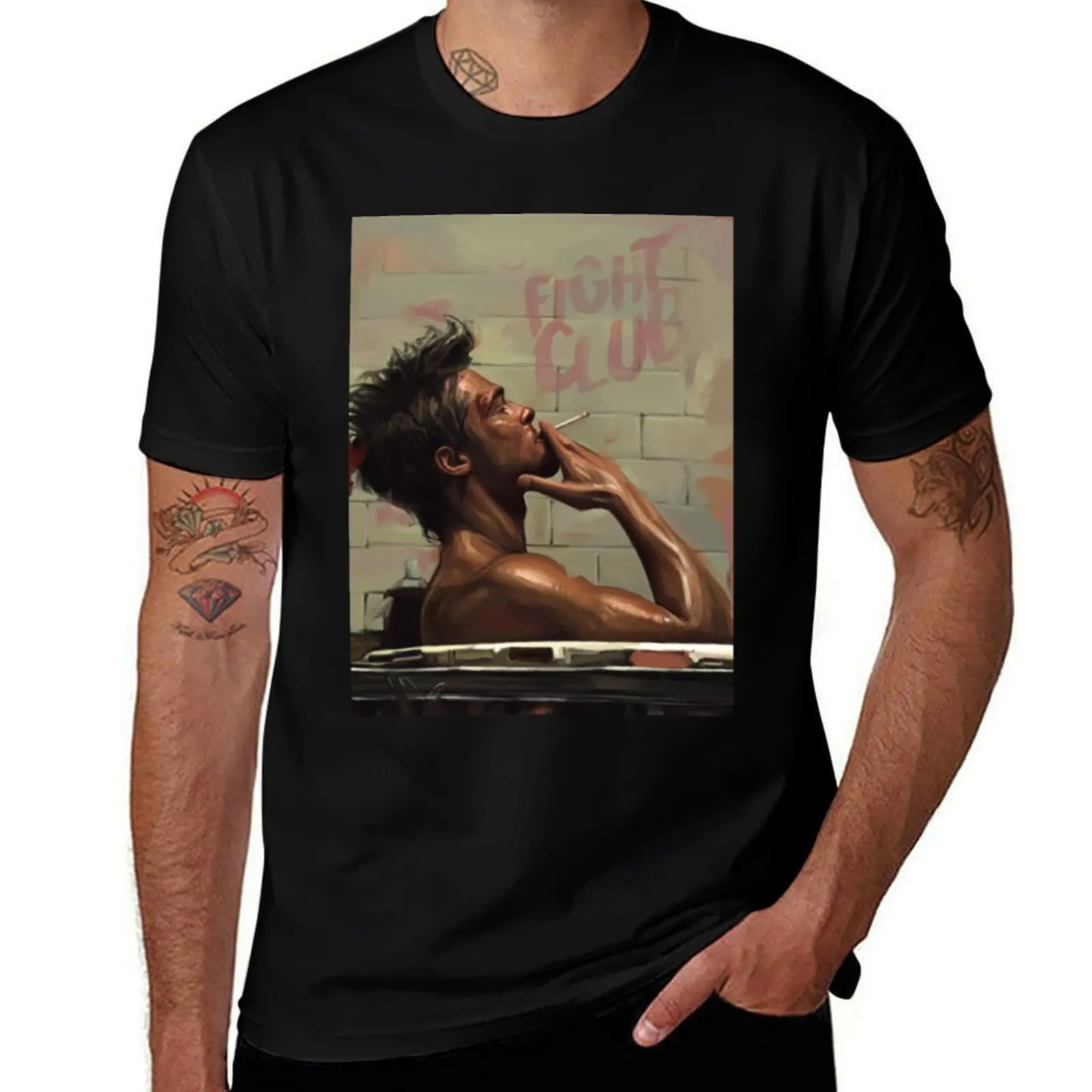 tyler durden T-Shirt man t shirt summer man t shirts for men T-Shirt
