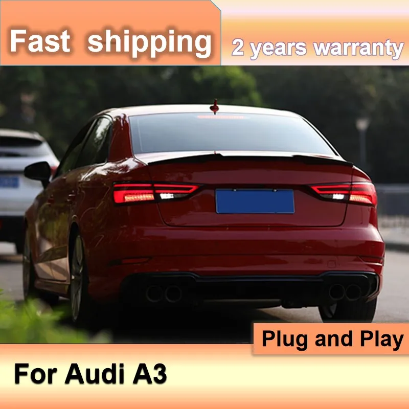 

Car Accessories for Audi A3 Tail Light 2013-2019 Audi A3 Tail Lamp LED A3 LED Rear Light Dynamic Turn Signal DRL Brake Light