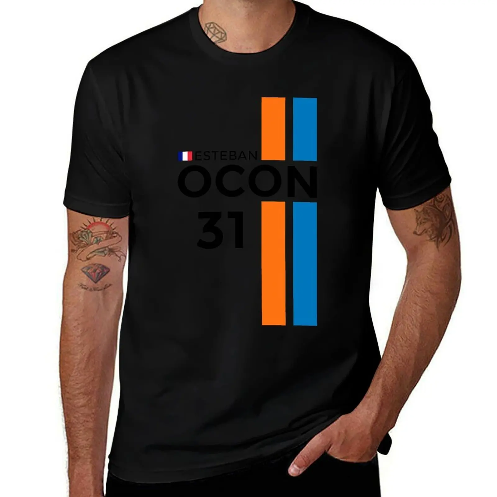 

F1 2016 - #31 Ocon T-Shirt black cotton t-shirt plain for man package anime t shirts oversize t shirts cotton 100% T-Shirt