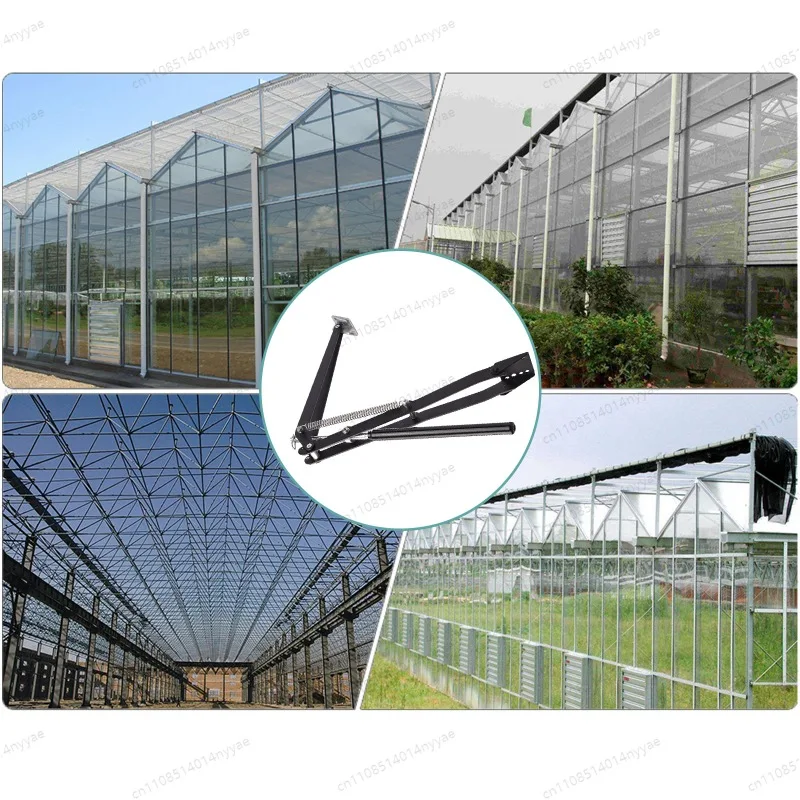 Garden Tool Automatic Vent Opener Greenhouse Windows Opener Temperature Sensitive Paint Spraying Iron Double Spring Vent Opener