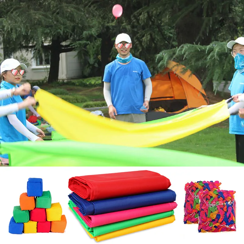 Summer Outdoor Games Party Interaction Oxford Cloth Passing Ball Adult Team-building Activity Props Kids Sensory Integration Toy