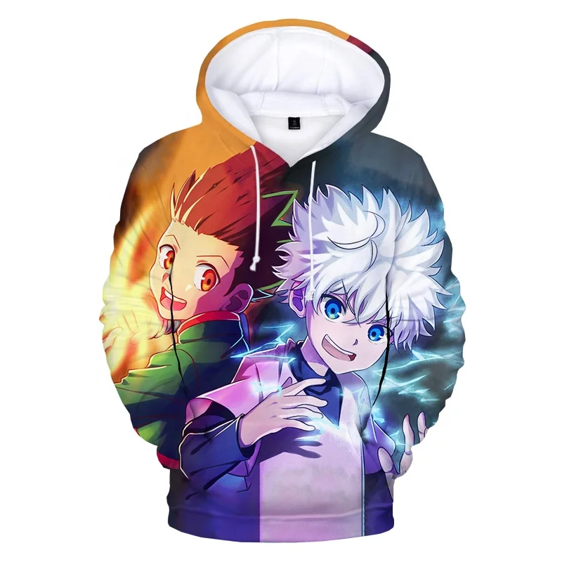 Loose Sweatshirts 3d Printed Anime Hunter X Cartoon Hoodies Kids Novelty Unisex Comfortable Autumn Winter Long Sleeve Pullover