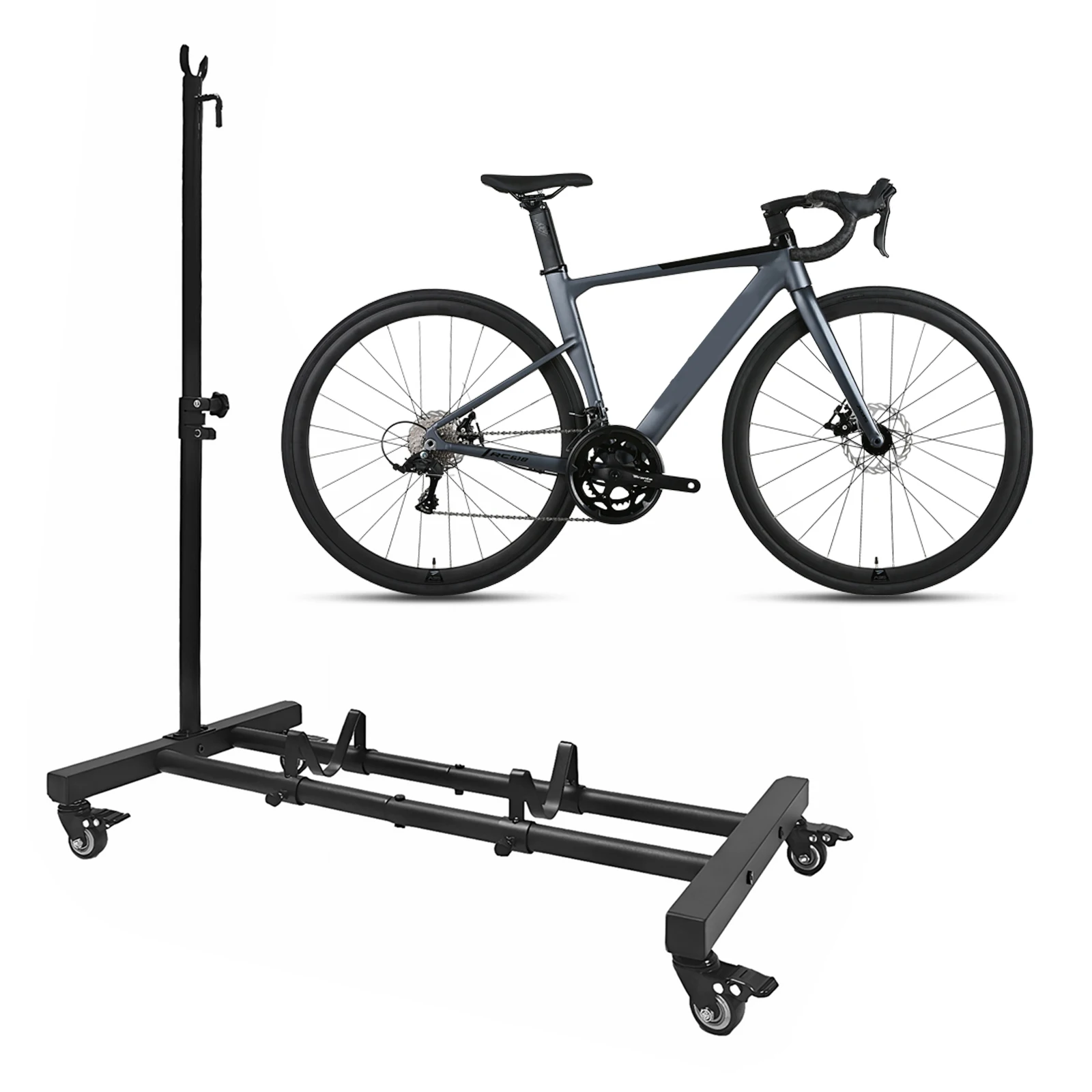 

Вертикальная стойка для хранения велосипедов, подставка для велосипедов (железные колеса)