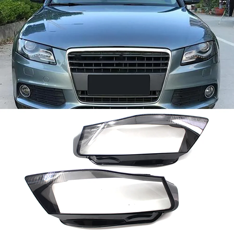 

1Pc Clear Headlight Shell For Audi A4L B8 2009-2012 Car Lamp Cover Shade Headlamp Front Lampshade Lamp Lens Glass Replacement