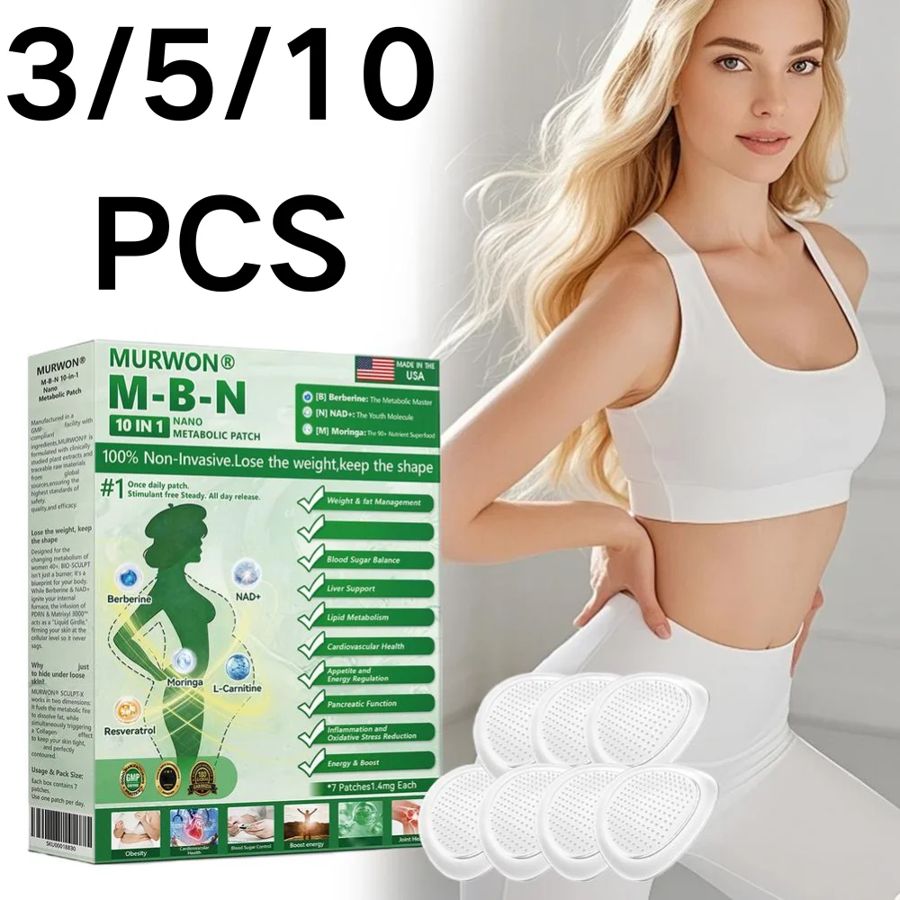 

10-in-1 Berberine NAD+ Nano Metabolic Patches Body Skin Firming Lifting Shaping Comfortable Breathable Adhesive Sticker