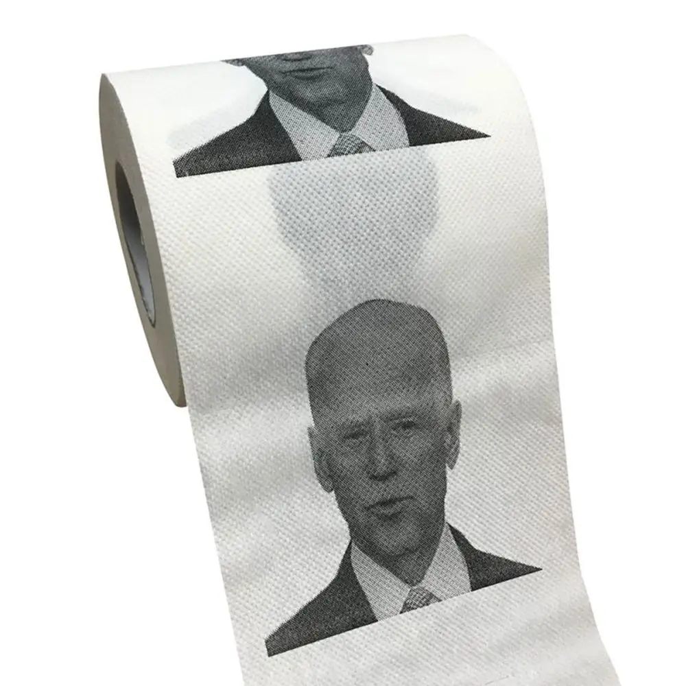 Joe Biden-papel higiénico con patrón caliente, 150 hojas, Toalla de baño