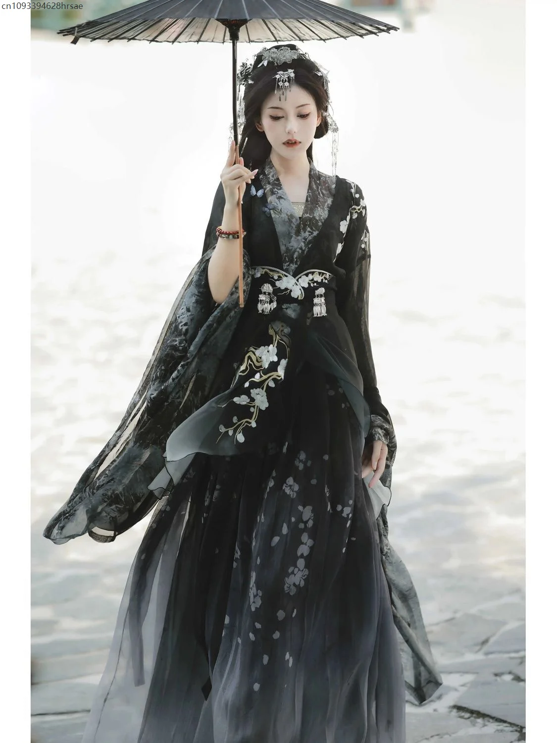 

Китайский традиционный ханьфу Южных и северных династий, стиль боевых искусств, женская вышивка, красивый костюм ханьфу с цветком пепли