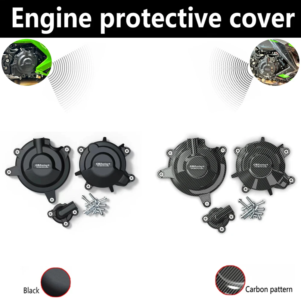 

Комплект вторичных защитных кожухов двигателя GB Racing для KAWASAKI Ninja 400 2018-2023 и Z400 2019-2023, Ninja 400 2018-2023 и Ninja 500 2024-2025+