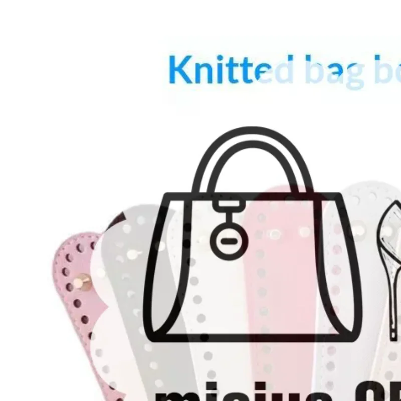 1pc Oval Bottom PU Leather Bag Base With Holes For DIY Home Decoration Handmade Knitted Bag Crochet Bag Bottom Accessories
