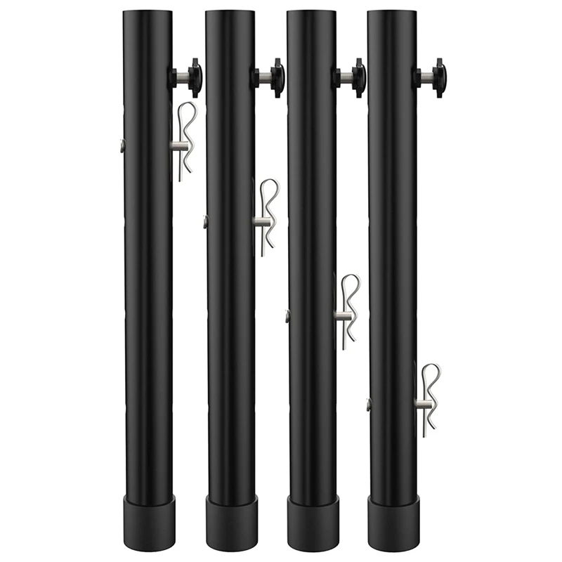 

F-3C Table Leg Extenders For Folding Tables Straight/Bent Leg, Folding Table Leg Extensions, Heights Adjustable Risers - 4PCS
