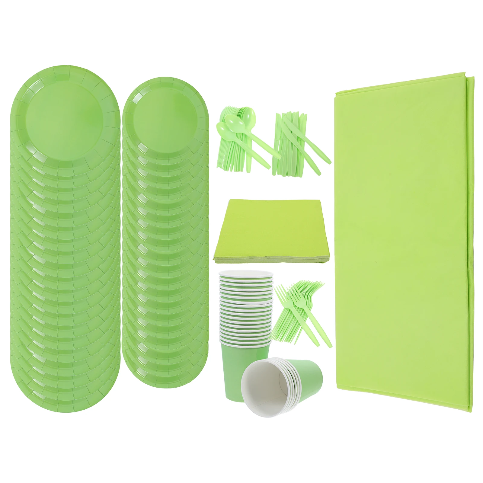 

Party Paper Plates Set Disposable Dinnerware Bright Color Unique Design Practicality Safe Use Household Tableware Napkins