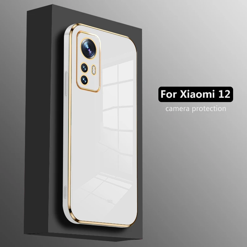 Capa de telefone de silicone para Xiaomi, estojo protetor, Xiaomi Mi 12, 12x, 13t, 12t, Pro, 11 Lite, 5G NE