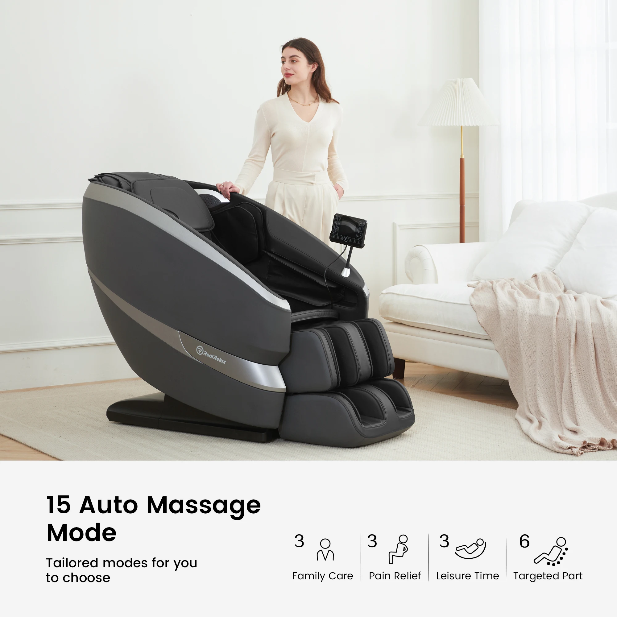 AI Voice Control 4D Massage Chair with Wireless Charging Combines Smart Tech and zero Gravity comfort