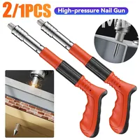 Manual Air Nailer Nail Gun Adjustable Silencing Concrete Nailer One-handed Operation Nail Wall Fastening Tool Home Wall Fastener