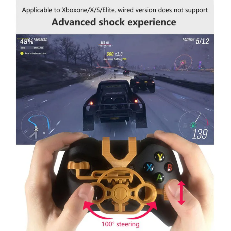 Controller di gioco Mini volante da corsa da gioco per Xbox One X S Elite accessori stampati in 3D