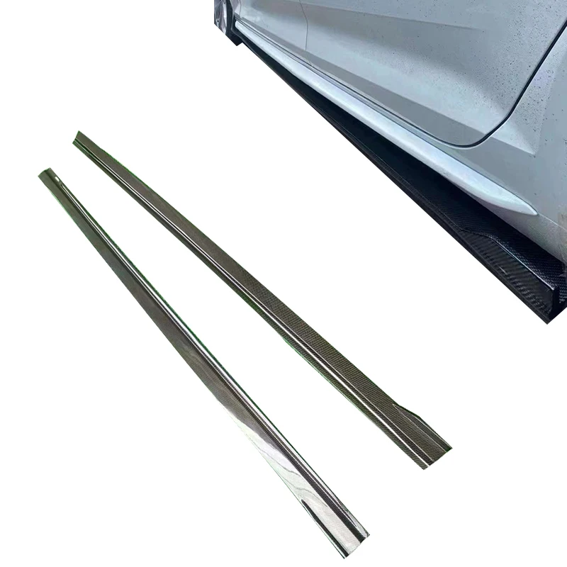 High quality ka style carbon fiber side skirt for AUDI A5L S5 B10  car carbon fiber side extension 2020+