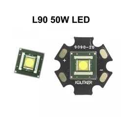 ハイパワーLED懐中電灯,4000ルーメン,白,6500k smd 9090,Kditker dtp,銅ハウジング