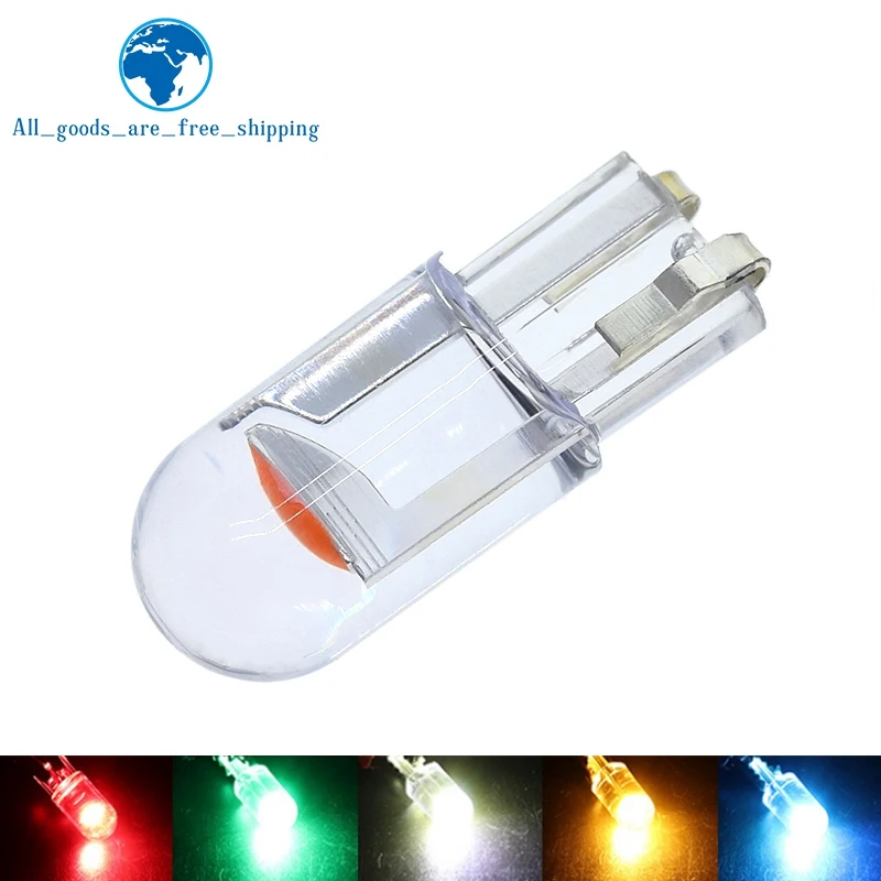 w5w-t10-Светодиодная-автомобильная-лампа-3000k-6000k-Белый-Зеленый-Синий-Красный-Стеклянный-корпус-Купольный-светильник-Клиновой-светильник-для-номерного-знака