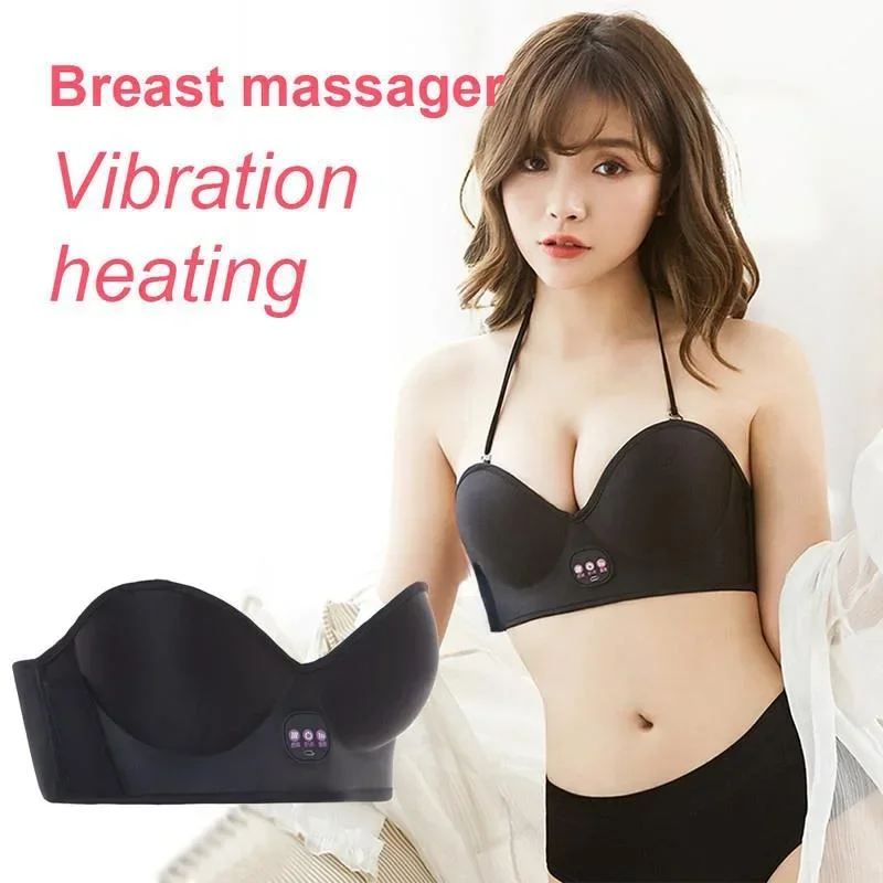 

Women's New Electronic Breast Massage Bra Infrared Heated Chest Big Stimulator Enhanced Massager Circulation Soothes Breasts