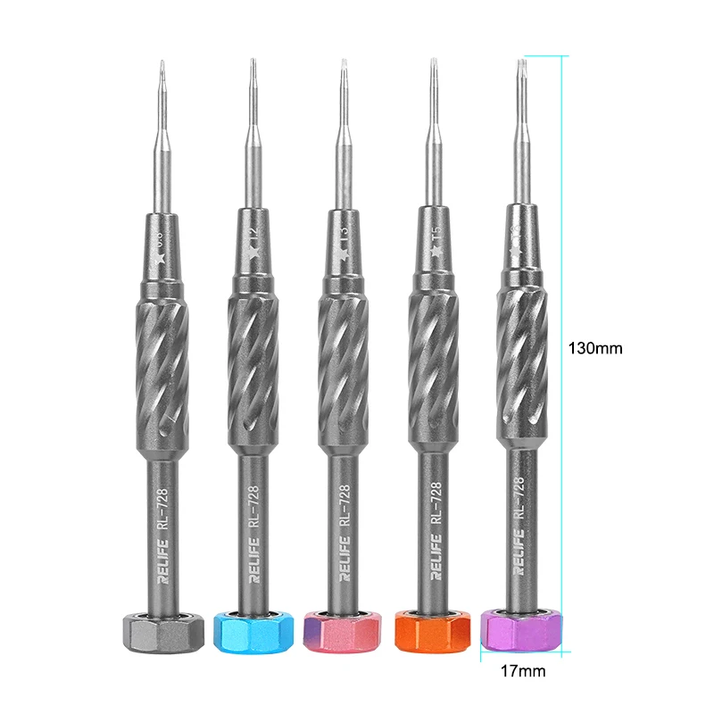 RELIFE RL-078A Rotary Screwdriver Storage Box with RL-728A RL-728B Mobile Phone Motherboard Disassembly Repair Bolt Driver Set