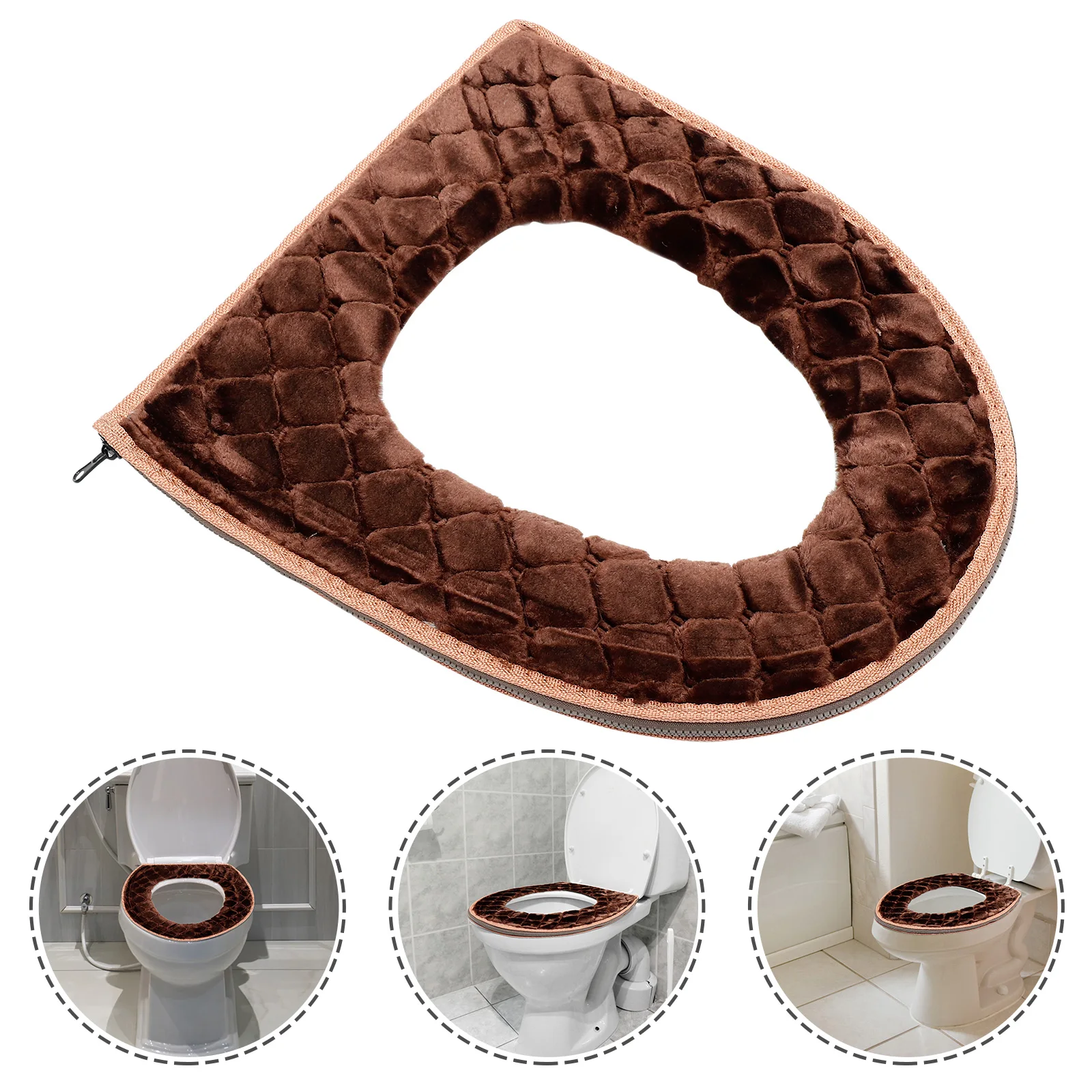 

1Pcs Thickened Supple Universal Toilet Seat Cushions General Toilet Covers Warm Household Bathroom Supplies