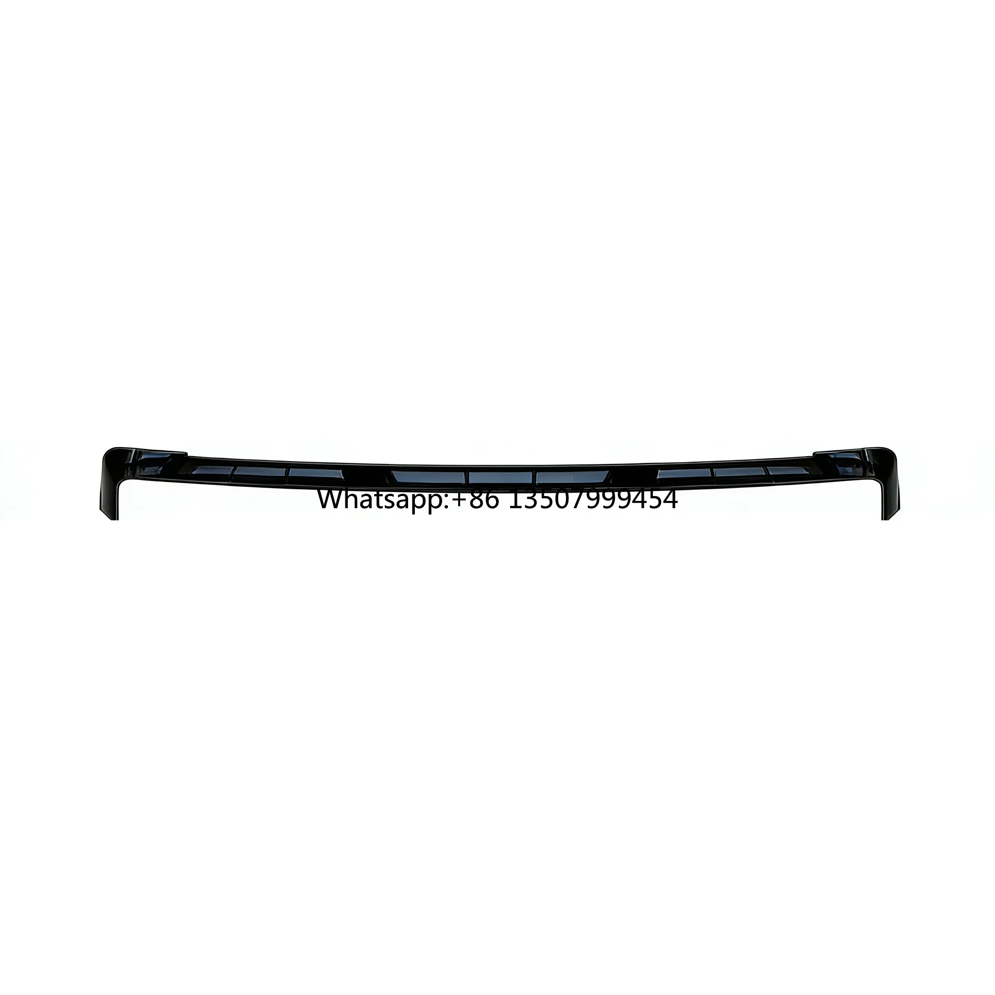 New V Rear Bumper Cover Black ABS Material Clip-on Replacement with Clips for Automobile Part