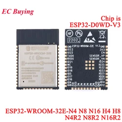 1Pc-20Pcs ESP32-WROOM-32E 4MB 8MB 16MB Flash H4 N16 N4 N8 Dual-core WiFi Bluetooth-compat Wireless Wi-Fi MCU Module IOT ESP-32