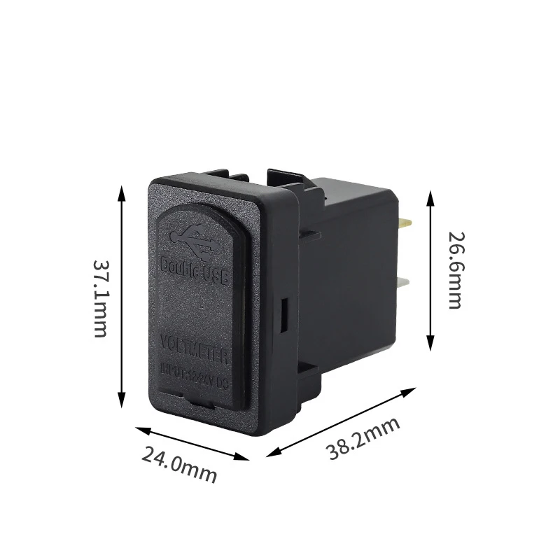 Dual USB Socket QC3.0 Quick Charge Adapter Car Charger Phone Charging  For Honda Accord CR-V Civic Pilot Insight For Acura MDX