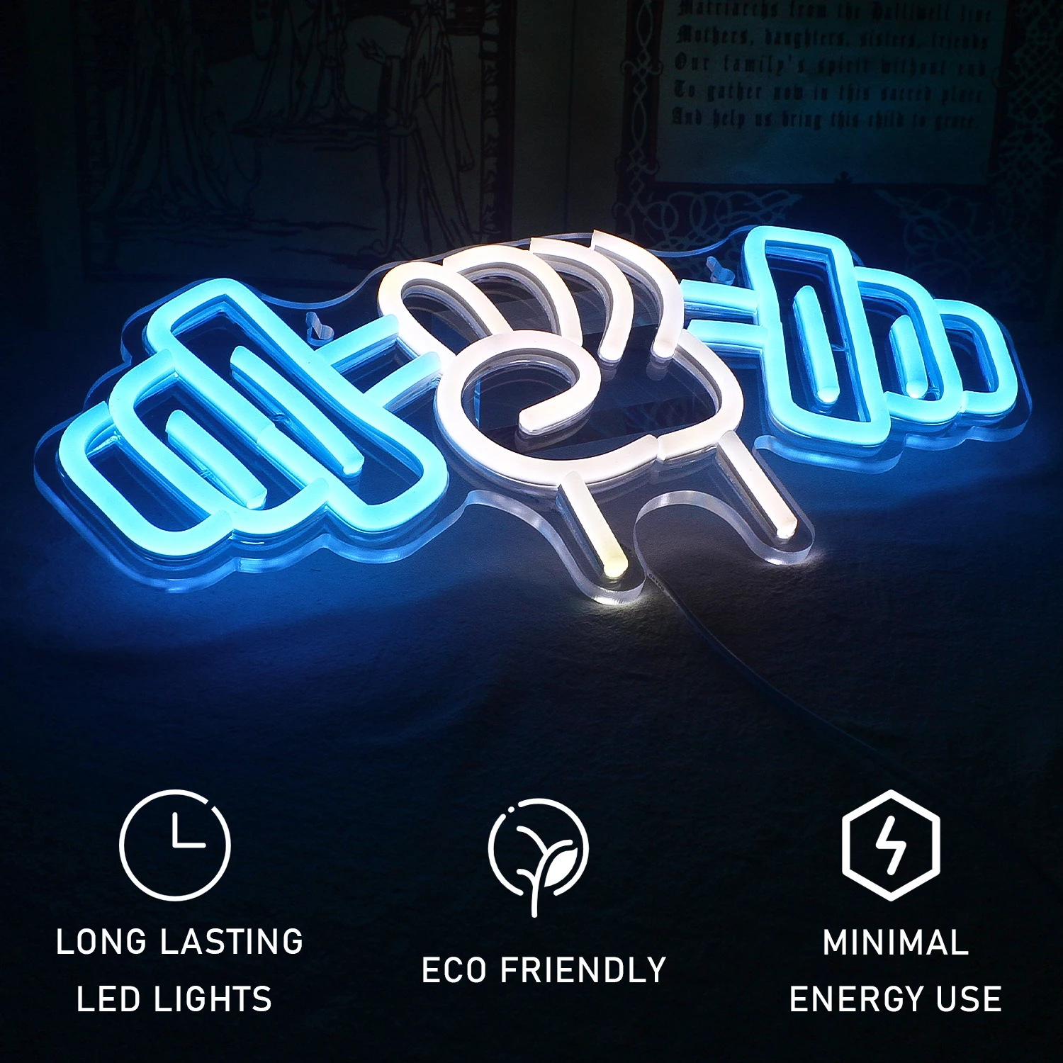 Haltere Neon Sign LED Wall Decor, Alimentado por USB, Acrílico, Ginásio, Sala de Treino, Fitness, Desporto, Clube, Amigos, Adolescentes, Meninos Presente