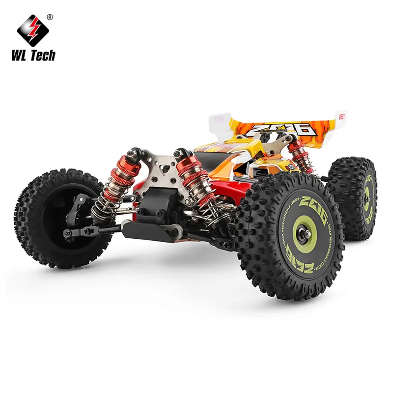 WLtoys WL 144010 V8 1:14 4WD  75Km/H Remote Control Drift RC Racing Car High Speed Brushless Motor Off-Road Vehicle Kids Toys F1