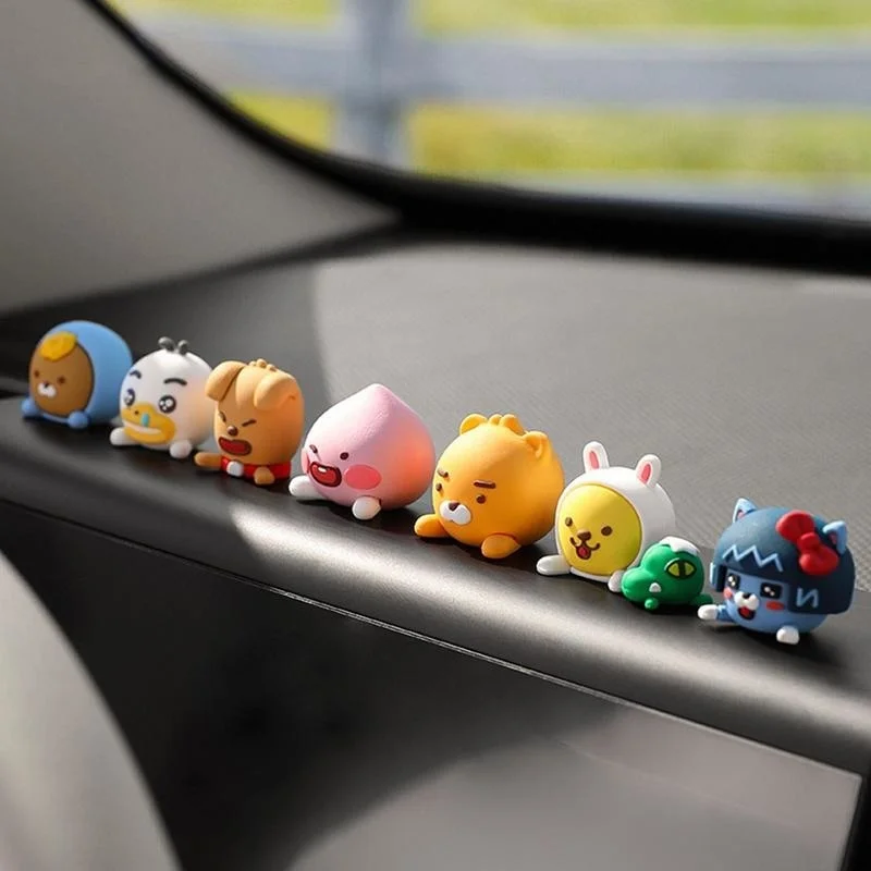 Kakaofriends Car Decoration Car Center Console Cartoon Interior Cute Car Decoration Creative Screen Children Gift