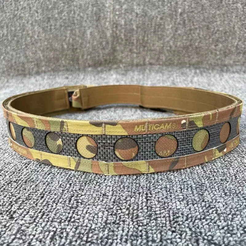 DulBelt-Ceinture de combat Airsoft Multicam pour homme, équipement de chasse à dégagement rapide, tir, Molle, 2 pouces