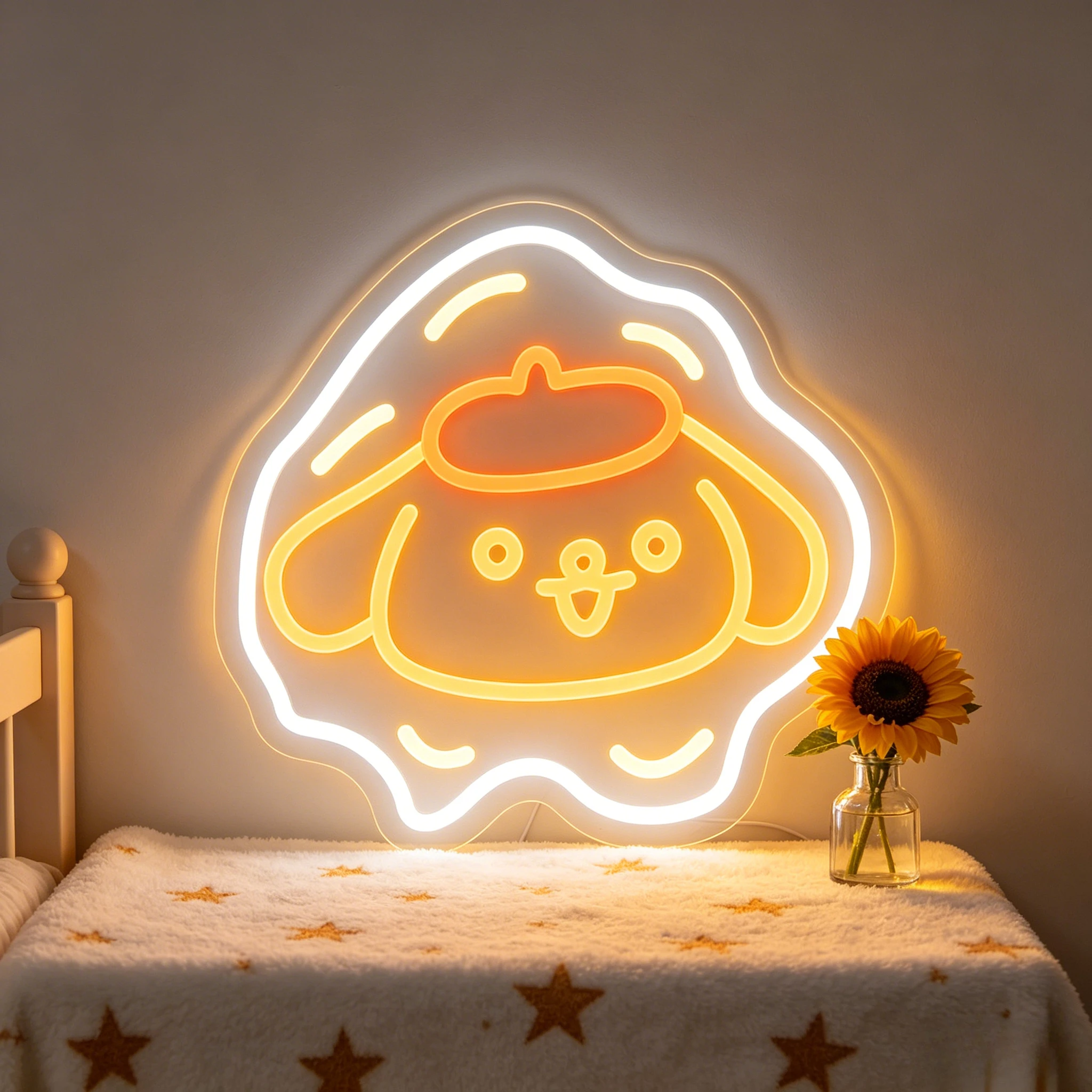 

Cinnamoroll Cloud Neon Sign LED Neon Light USB for Nursery Room Cozy Bedside Lamp Toddler Playroom Bedroom Soft Night Light
