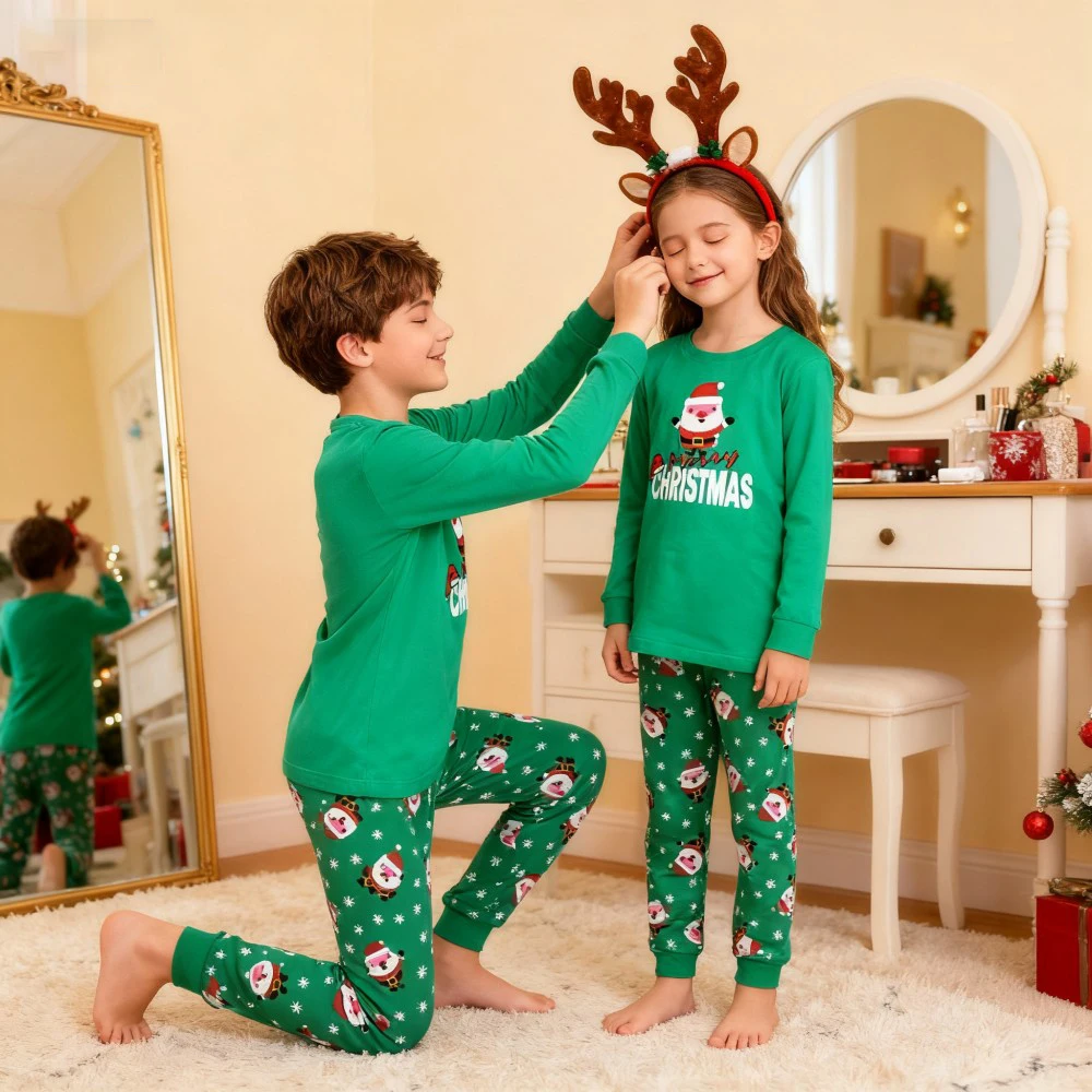Boys Pajamas Sets 3 to 4 5 6 7 10 12 Years Winter Cotton Long Sleeve Kids Pyjama Toddler Girl Christmas Pijama Children Clothing