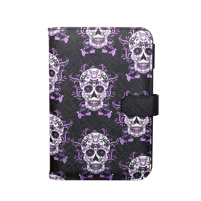 PVC Skull Passport Holder Waterproof Passport Book Protective Cover Travel Credit Card Wallet For Women/Men