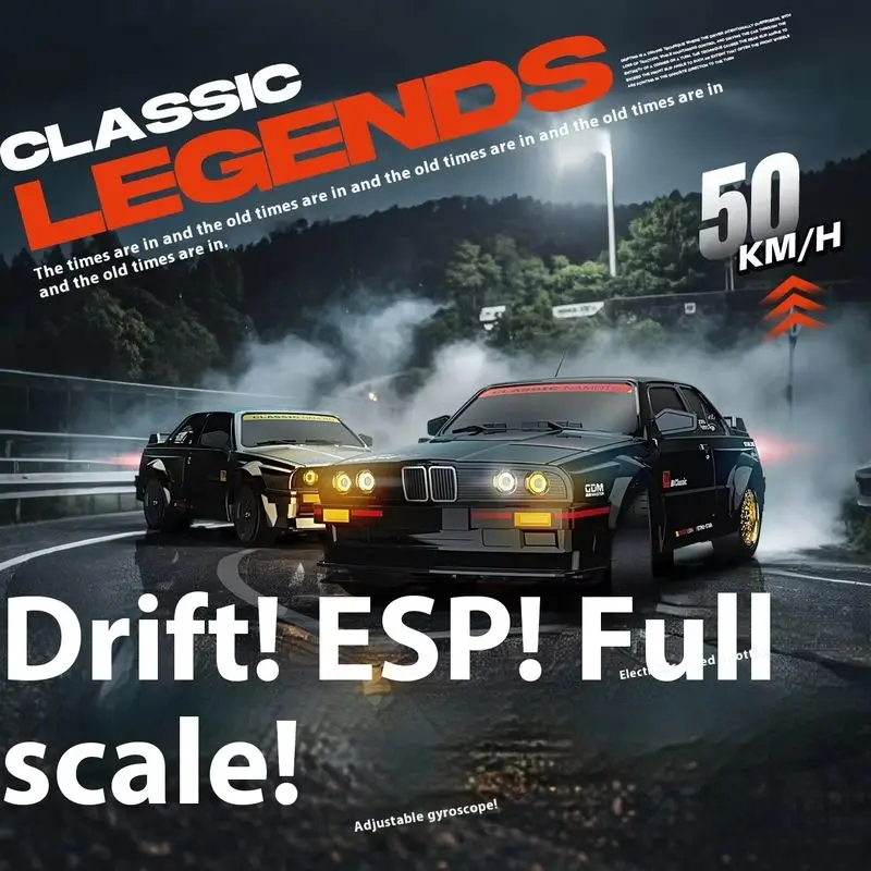 

New Rc Car 1/16 Full Scale E30 High-Speed Remote Control Car Four-Wheel Drive Drift Racing Car Rc Racing Model Toy Car