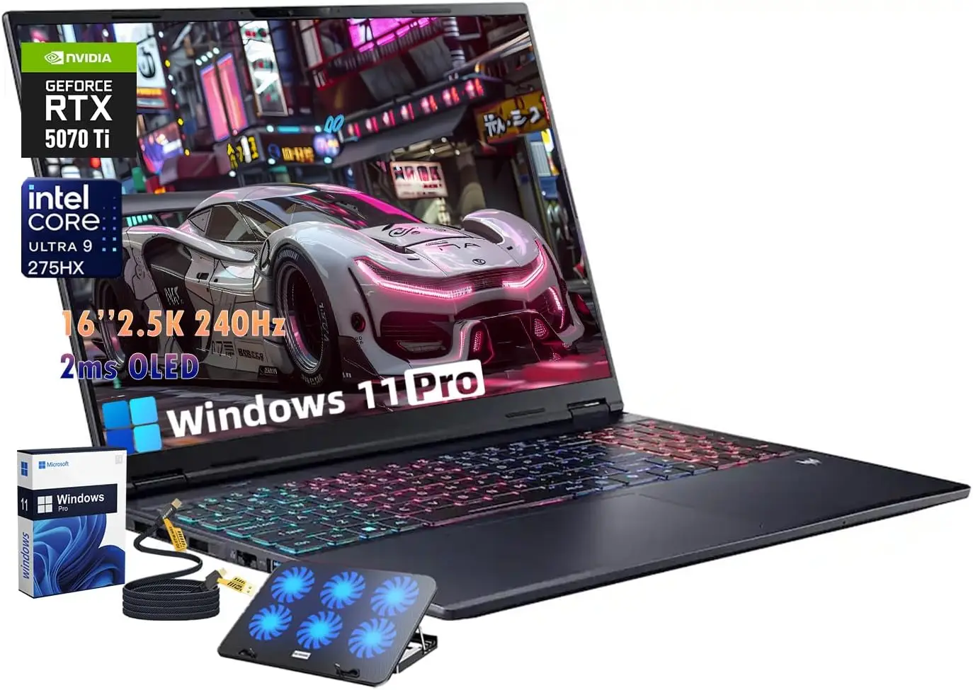 

Игровой ноутбук Acer Predator Helios Neo 16S AI, Intel Ultra 9 275HX, NVIDIA RTX 5070Ti, 12 ГБ GDDR7, Win11 Pro, 4-зонная RGB-подсветка
