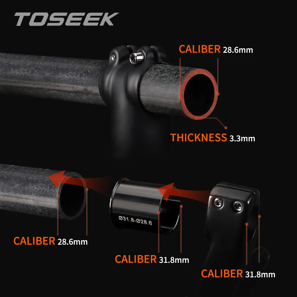 TOSEEK Suspension Bike 29 Bicycle Fork Tapered Bike Hard Fork 520g Carbon Framework Mtb 29 Front Fork For Bicycle