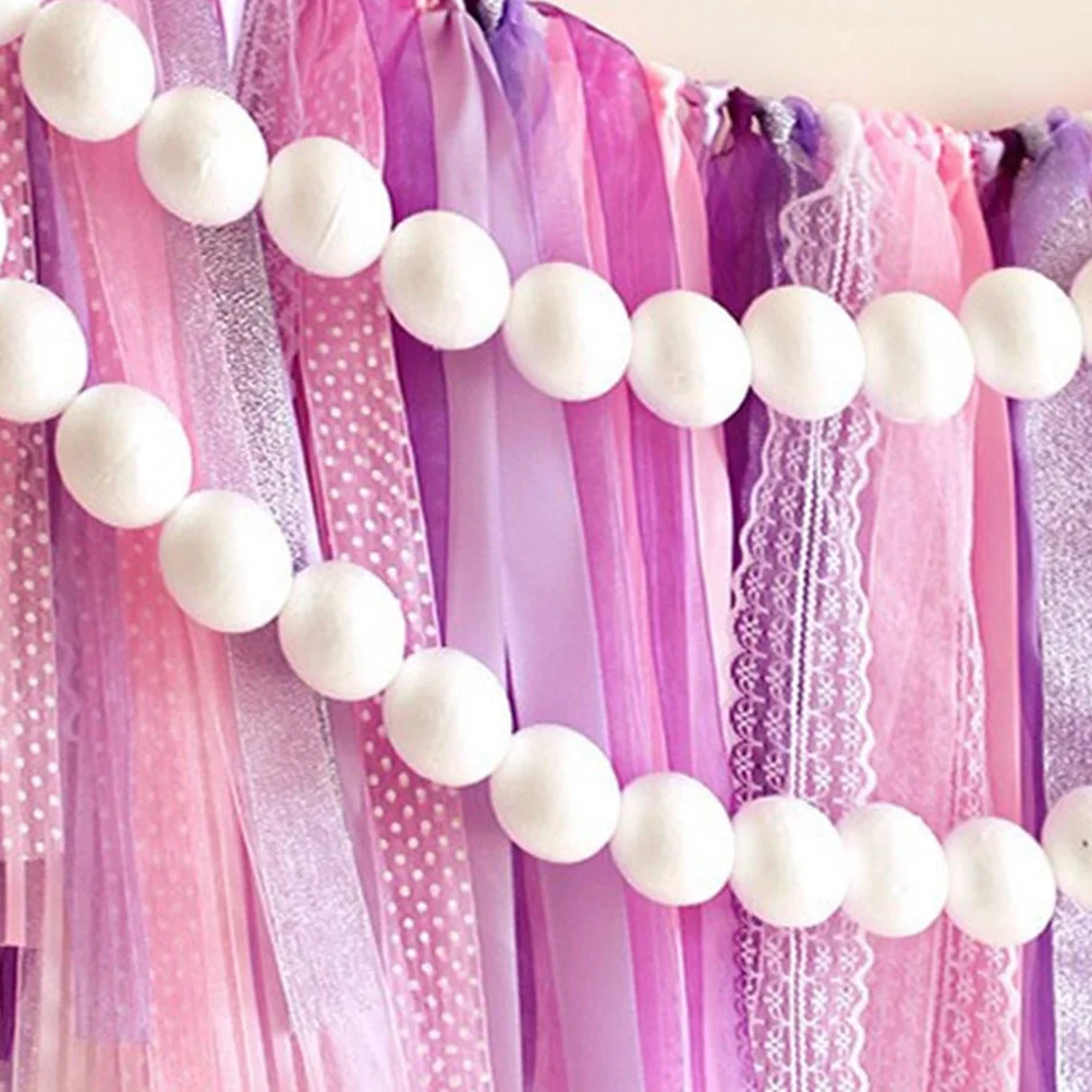 ลูกบอลโฟม 100 ชิ้น สำหรับงานประดิษฐ์ DIY สร้างสรรค์ สำหรับเด็กอนุบาล งานศิลปะ งานฝีมือ ระบายสี ตกแต่งต้นไม้ อุปกรณ์ทำลูกบอลโฟม