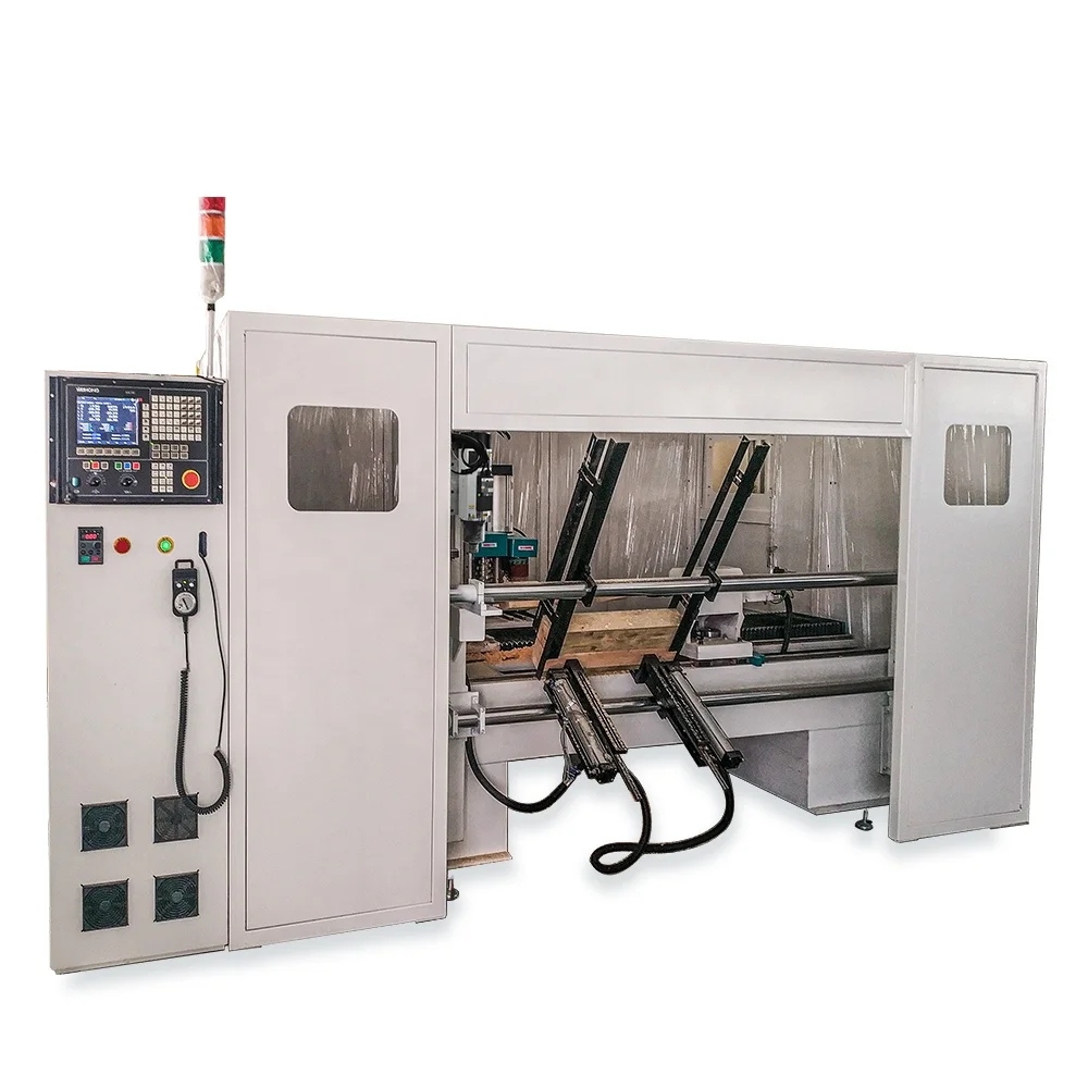 Machine CNC Wood Lathe Center CNC Woodworking Lathe Center 4 Axis Auto Feeding ATC  Wood Making