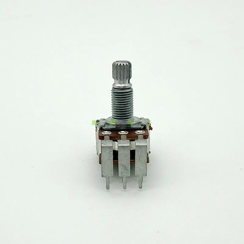 2 Piece 16 Type A10K Stereo Channel Vertical Volume Adjust  Potentiometer Flower Shaft 18mm Bent Feet 6-Pin