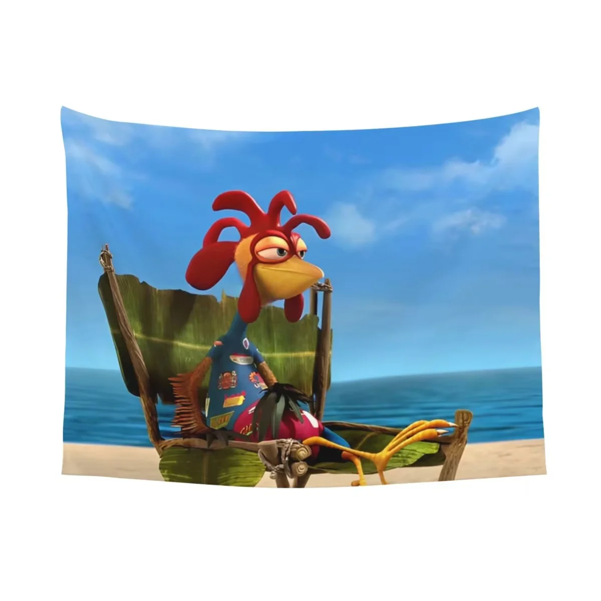 1pc Funny Chicken Joe Tapestry Surf’s Up Wall Tapestry Room Decoration Items Home Decor Dorm Wall Hanging Background Cloth