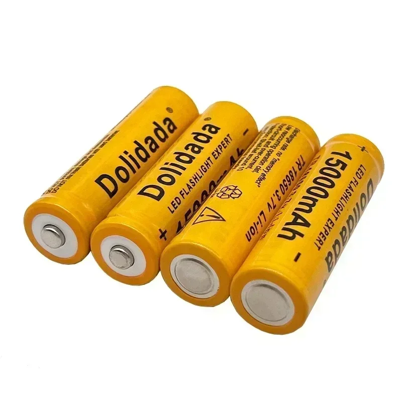 Dolidada-Lithium-ion Battery, 3.7V, 15000 mAh, 18650, recarregável, adequado para lanternas LED, produtos eletrônicos