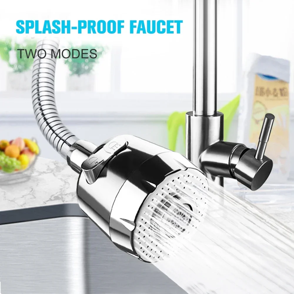 Kitchen Gadgets 2/3 Mode Faucet 360 Degree Rotation Filter Extension Tube Shower Water Saving Tap Universal Kitchen Accessories