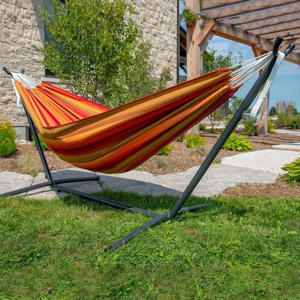 

Hammock with Space Saving Steel Stand, 450 Lb Capacity, Carry Bag Included, Hammock